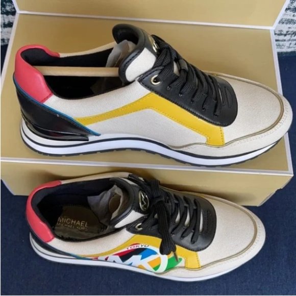 Michael Kors Maddy Trainer Heavy Canvas Cream Multi WMNS - Picture 5 of 16